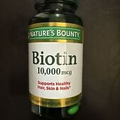 Nature's Bounty, Biotin 10,000 mcg, 120 Rapid Release Softgels - Exp 6/24