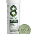 New/Sealed 8 Greens Original Effervescent Tablets Single 10ct Tube Exp 04/2024