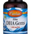 Carlson Laboratories Elite DHA Gems 1,000mg DHA 60 Softgel