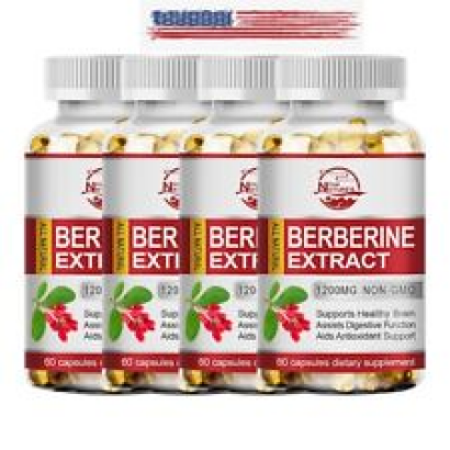 4x High Strength Berberine HCl 1200mg - Berberine Supplement Blood Sugar Health