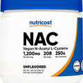 N-Acetyl L-Cysteine (NAC) Powder 250 Grams - Vegan NAC, Non-Gmo, Glut