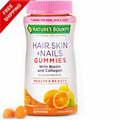 Nature's Bounty Hair, skin & nails Collagen & Biotin 80 Gummies Exp 6/24+New