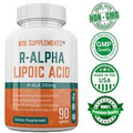 R-ALA R-Alpha Lipoic Acid 200mg Antioxidant Blood Sugar Formula Glucose Support