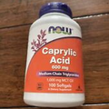 NOW FOODS Caprylic Acid 600 mg - 100 Softgels