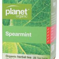 Planet Organic Herbal Tea Bags, 25 Pieces (Spearmint)