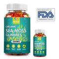 Organic Sea Moss Gummies-Bladderwrack,Burdock Root and Apple Cider Vinegar 10/60