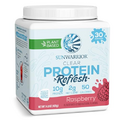 Protein Water Mix Vegan Plant-based Protein and Hydration Powder 10g Protein Drink Raspberry Flavored 420g Tub (30 srv) Protein Refresh by Sunwarrior