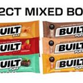 BUILT Protein Bars Variety Pack 12 Bars Gluten Free Protein Snacks 17g High P...