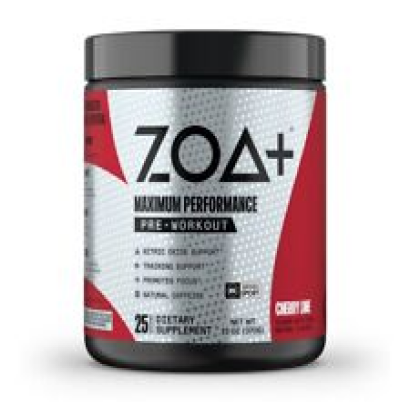 The ROCK ZOA+ Zero Sugar Pre Workout Powder Cherry Lime 5-In-1 Advanced Formula