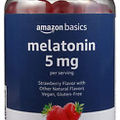 Amazon Basics Melatonin 5Mg, 120 Gummies (2 per Serving), Strawberry (Previously
