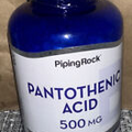 Pantothenic Acid 500mg | 180 Capsules | Non-GMO, Gluten Free | by Piping Rock