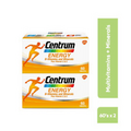2 Box New Centrum Energy B-Vitamins and Minerals + Vitamin C & E 60's