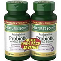 NATURE’S BOUNTY ACIDOPHILUS PROBIOTIC, TWIN PACK, 200 TABLETS - EXP: 08/2024