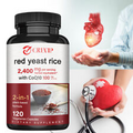 Red Yeast Rice 2400mg - CoQ10 - Heart & Cardiovascular Health, Energy & Stamina