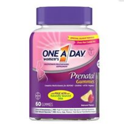 One A Day Women's Prenatal Folic Acid 60 Gummies
