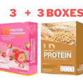 3X LD Protein Strawberry +3X Malt Drink Powder Weight Management Fat Sugar 0%