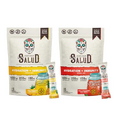 Salud 2-Pack | 2-in-1 Hydration + Immunity (Pineapple) & Hydration + Immunity (Strawberry) – 15 Servings Each, Agua Fresca Drink Mix, Non-GMO, Gluten Free, Vegan, Low Calorie, 1g of Sugar