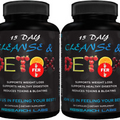 15 Day Colon Cleanse & Detox for Less Bloat Flat Tummy W/Probiotics - 2 Fer 1 -