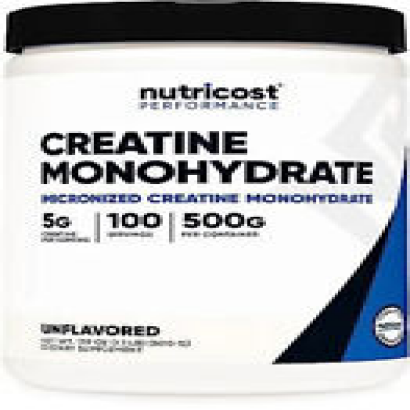 Nutricost Creatine Monohydrate Micronized Powder 500G, 5000mg Per Serv (5g)