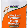 Now Foods Psyllium Husk Powder Intestinal Health 100% Certified Organic 12 Ounce