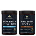 Ancient Nutrition Bone Broth Protein Powder, Vanilla, 20 Servings + Bone Broth Protein Powder, Chocolate, 20 Servings