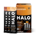 HALO Hydration – Electrolyte Energy Drink Mix | Hydration Powder Packets | Variety Pack (Caramel, Vanilla, Mocha Lattes), Healthy Skinny Coffee | Easy Open Single Serving Stick | 12 Sticks