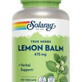 Solaray Lemon Balm Herb 475mg 100 Capsule