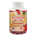 Advanced Biotin Gummies 5000mcg Support for Hair, Skin & Nail-90count. EXP: 9/24
