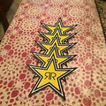 5 AUTHENTIC New Rockstar Energy Drink Stickers / Sign / Decal Star BMX Motocross
