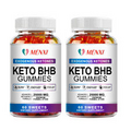 (2 Pack) Keto Gummies Ketone Advanced Weight Loss Fat Burner Dietary Supplement