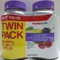 New! CVS Health Twin Pack Men's Daily Multivitamin Gummies 150ct Exp 11/24