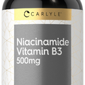 Niacinamide 500mg | 300 Capsules | Non-GMO, Gluten Free Supplement | by Carlyle