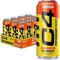 C4 Energy Carbonated Zero Sugar Energy Drink Pre Workout Drink 6 Fl Oz (12-Pack)