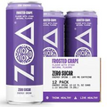 ZOA Zero Sugar Energy drinks, Frosted Grape - sugar Free with Electrolytes, Heal