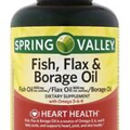 Spring Valley Fish Flax & Borage Oil Dietary Supplement Softgels 120 Count