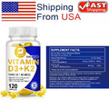Vitamin K2 (MK7) with D3 Supplement 1000 IU Vitamin D3 High Strength 120 Capsule