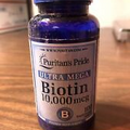 Puritan's Pride Biotin 10,000 mcg - 100 Softgels