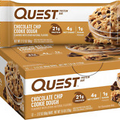 Quest Nutrition Chocolate Chip Cookie Dough Protein Bars, High Protein, 12 Count