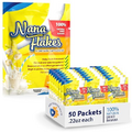 Nutritional Designs Nana Flakes Anti-Diarrheal Powder, IBS Relief & Heart Burn Remedy, 100% Pure Banana Flakes Medical Food-Natural-High Protein & Fiber(25 Single-Serve Packs)