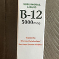 B-12 5000mcg Sublingual Liquid Energy Metabolism Support B12 Expiry Date 01/2026