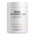 Codeage Raw Vitamin D3+ 5000 IU Omega-9 Probiotics Enzymes Fruits & Greens 60ct