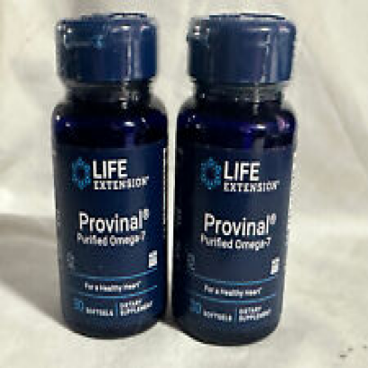 Provinal Purified Omega-7 by Life Extension, 30 softgels . 2 pack.