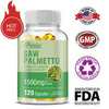 Saw Palmetto Capsules 1500mg -Premium Prostate Health Support Supplement for Men