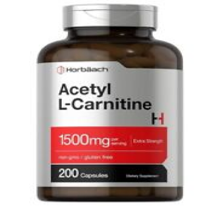 Acetyl L-Carnitine 1500mg, 200Capsules, Extra Strength ALCAR Supplement, Non-GMO