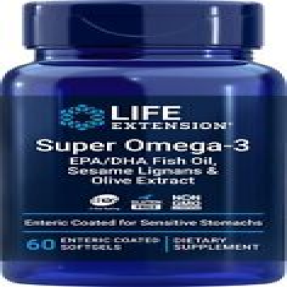 Life Extension Super Omega-3 EPA/DHA Fish Oil, Sesame Lignans & Olive Extract