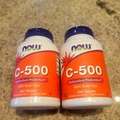Now Foods C 500 Antioxidant Protection With Rose Hips 250 Tablets Exp 11 2004