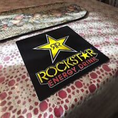Authentic Rockstar Energy Drink Window Sign Plaque Decals Stickers Monster Rare