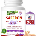 Saffron Pure Extract, Weight Loss Mood Energy Eye Heart Immune Support Supplement, Appetite and Craving Suppressant Natural Slim Metabolism Booster Diet Pills That Works for Men Women, 90 Capsules