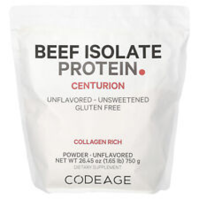 Beef Isolate Protein Powder, Unflavored, 1.65 lbs (750 g)