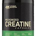 Optimum Nutrition Micronized Creatine Monohydrate Capsules Keto Friendly 2500mg